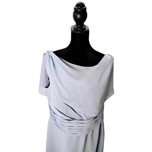 Azazie Keely Dress Dusty Blue Formal Dress - Picture 3 of 15